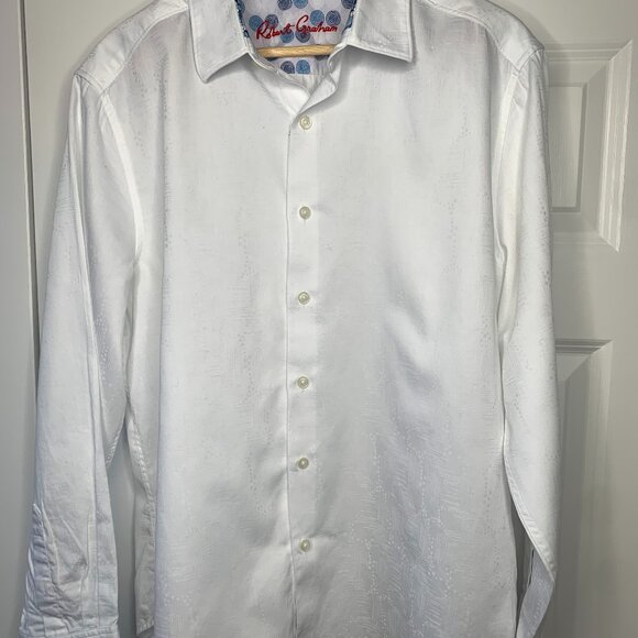 Robert Graham Mens White Shirt - Picture 1 of 13